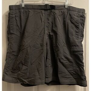 Columbia Shorts Men Lg Gray Nylon Swim Trunks Lined Omni Shade Protection